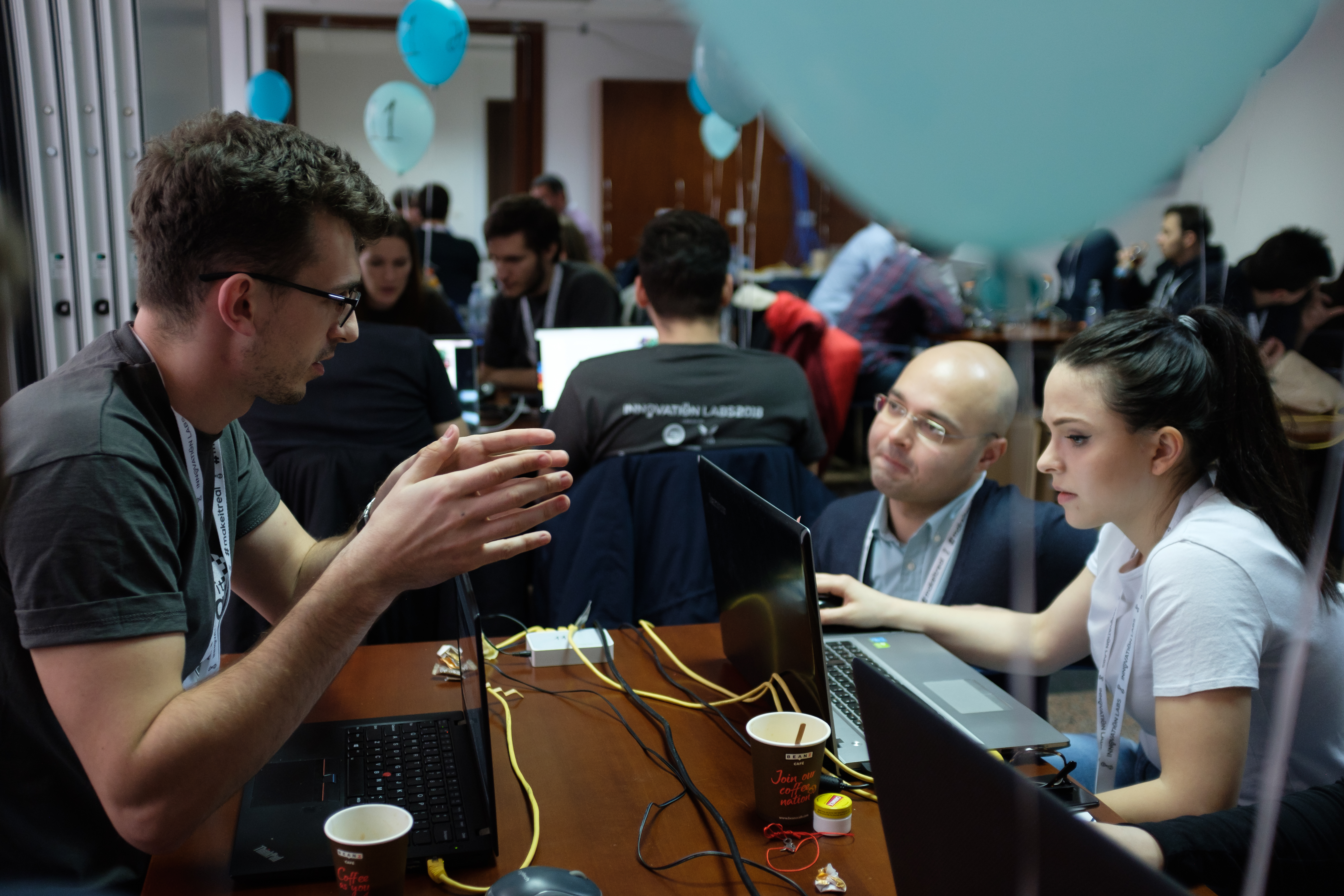 Many coffees later @ the Innovation Labs 2018 Hackathon