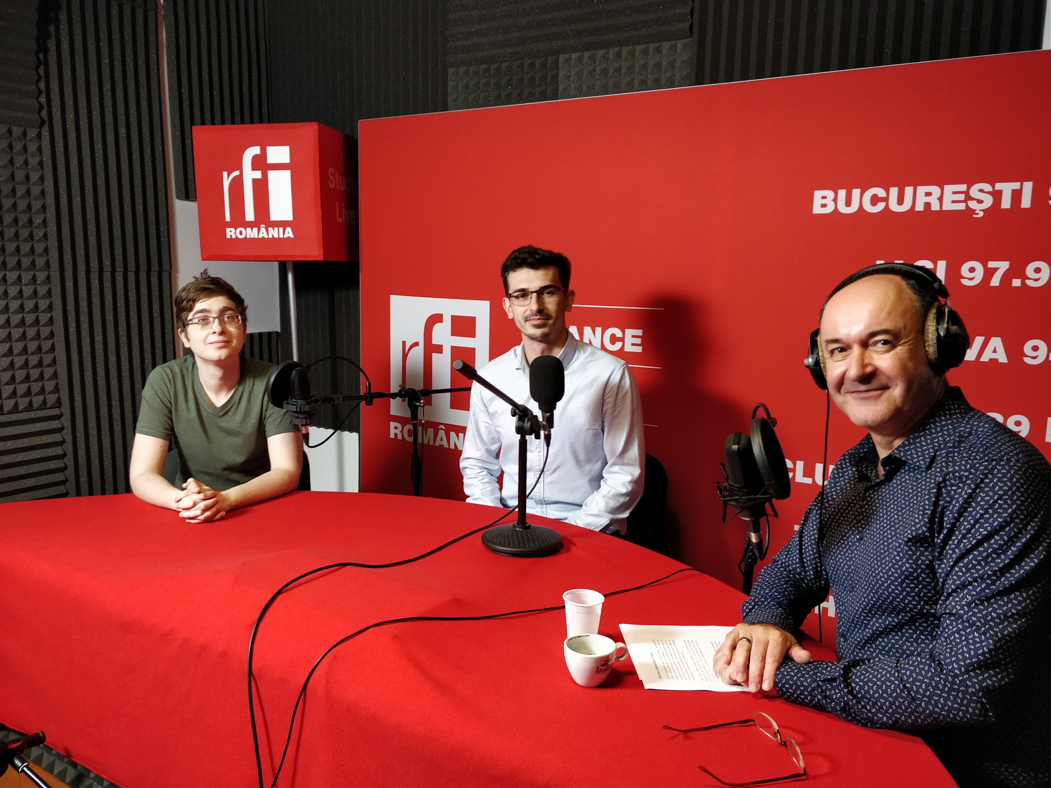 Robert & I with Mirel Bran @ RFI Romania